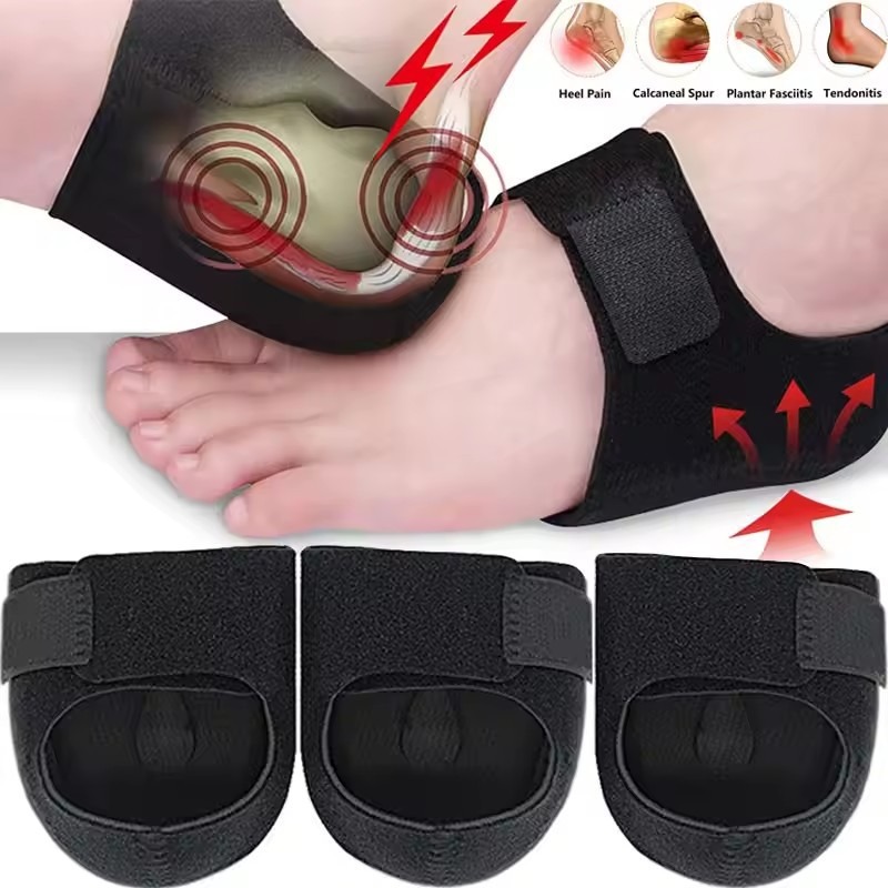 Women'S Shoes For Plantar Fasciitis - 足底筋膜炎と踵骨棘の痛みを軽減するU字型シリコンゲルヒールカップインソール、男女兼用、ウォーキング、ランニング用フットサポート