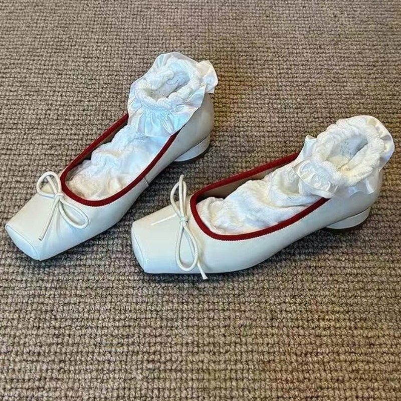 Women Shoes Branded - パテントレザー ファッション メリージェーンシューズ レディース パンプス 浅履き