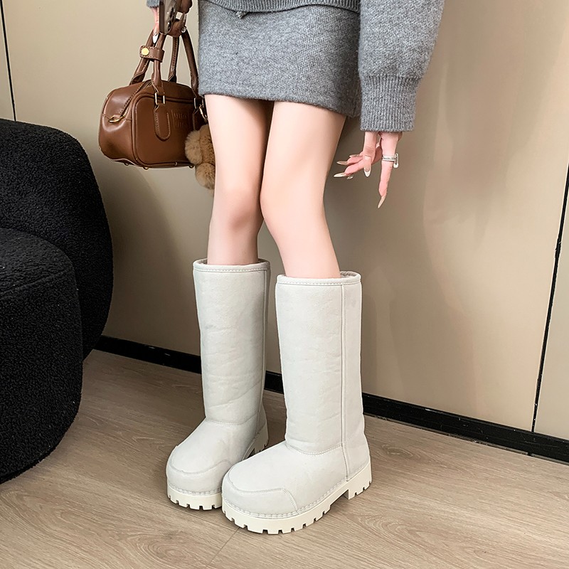 ビッグヘッド醜いほど可愛いロング丈超暖かい厚底スノーブーツ  - Women'S Shoes Big Feet のレビューと価格