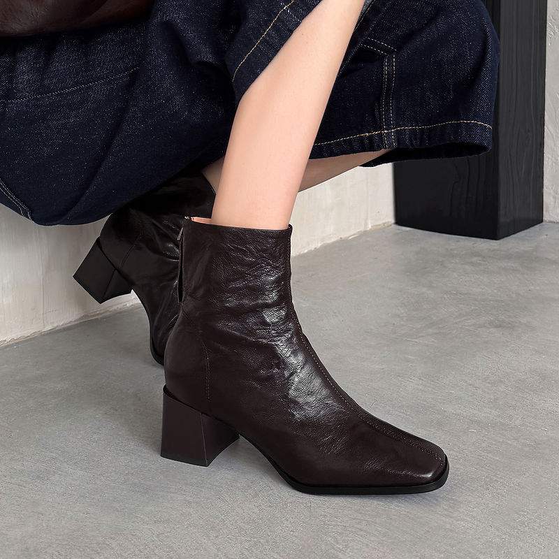クラージング・ポット、シープスキン素材、スクエアトゥ、ハイヒ - Women'S Shoes Size 12 のレビューと価格