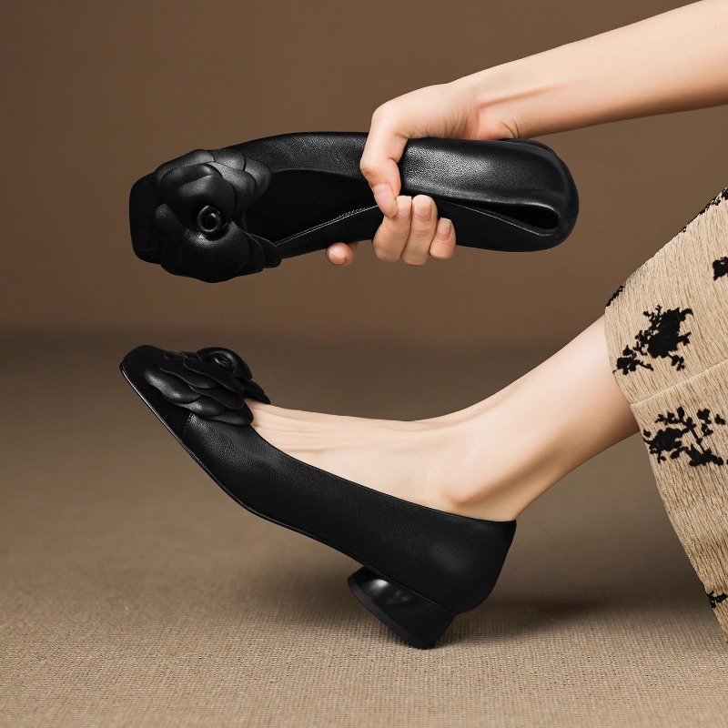 フレンチキトゥンヒール カラーブロック カメリア シングルシ - Women'S Shoes Kitten Heels のレビューと価格