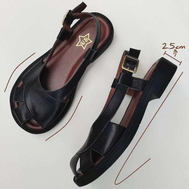 Careaymade-女性用本革サンダル,大型カジュアルシュ - Women'S Shoes Big Feet のレビューと価格