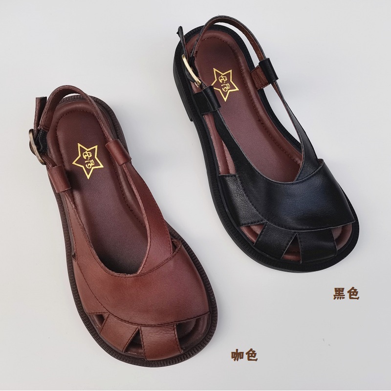 Careaymade-女性用本革サンダル,大型カジュアルシュ - Women'S Shoes Big Feet のレビューと価格