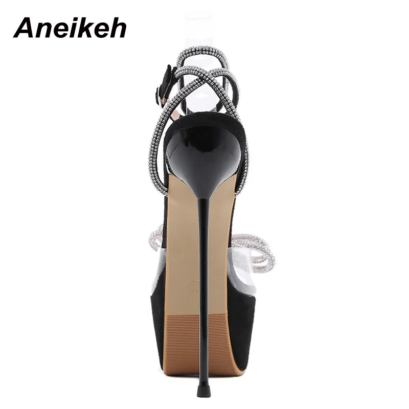 Aneikeh 新しい夏の女性のバタフライノットボーダーブリ - Women'S Shoes Size 12 のレビューと価格