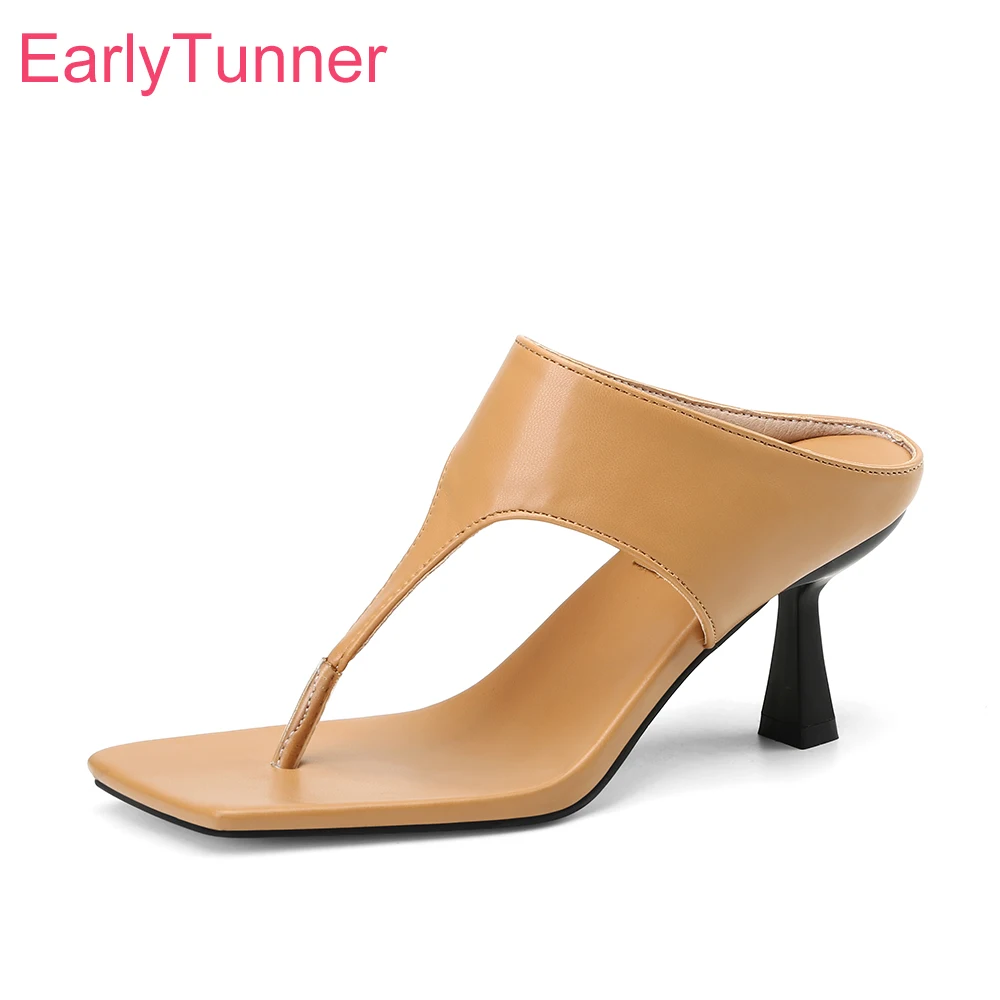 夏の新しい大人のアプリコットブラックレディーススリッパサンダ - Women'S Shoes Size 12 のレビューと価格