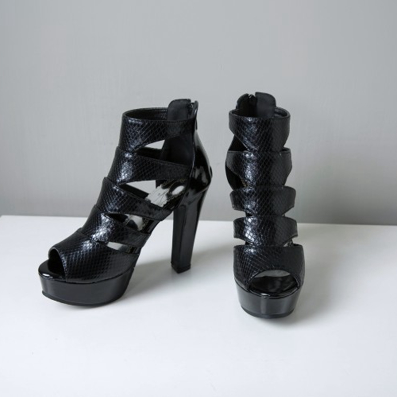 リーブキャットピープトウ女性用チャンキーヒール、女性用ハイヒ - Women'S Shoes Kitten Heels のレビューと価格