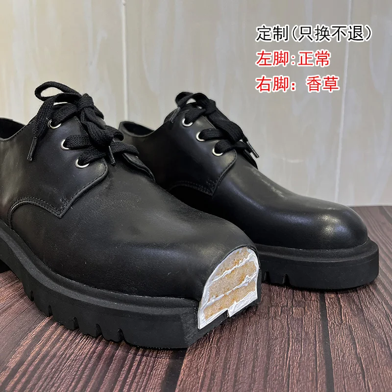 ケーキ厚底ダービーシューズ ブラックレザーシューズ 2026 - Women Shoes Black のレビューと価格